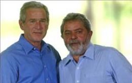 Pte. George Bush and Lula da Silva will meet today at Sao Pablo