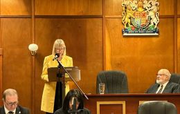 Gov. Alison Blake CMG reviewed last year's challenges and highlights, 