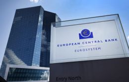 The Frankfurt-based bank said in a statement that while inflation is slowing, it's still expected to be “too high for too long.”