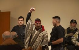 Jones-Huala was arrested in the town of El Bolsón earlier this year 