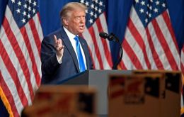 Trump spoke on the first day of the sharply scaled-back Republican Convention in Charlotte, after he received enough votes to formally win the nomination